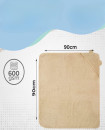 Newborn to 5 years 600 GSM soft plush Bamboo Hooded Baby Bath Towel 90 x 90 cm White Oat Brick red Grey colors